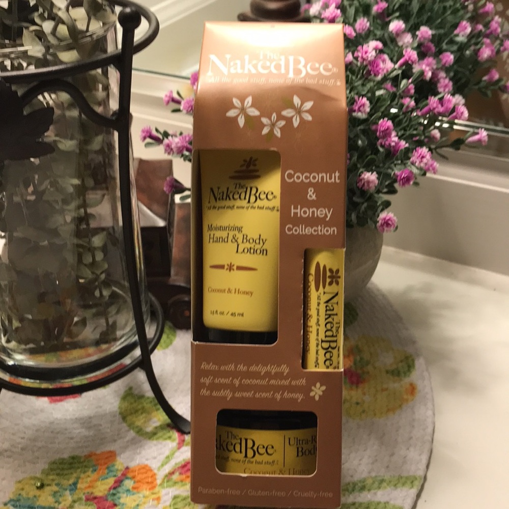The Naked Bee Coconut and Honey Collection, 3 piece set. NEW